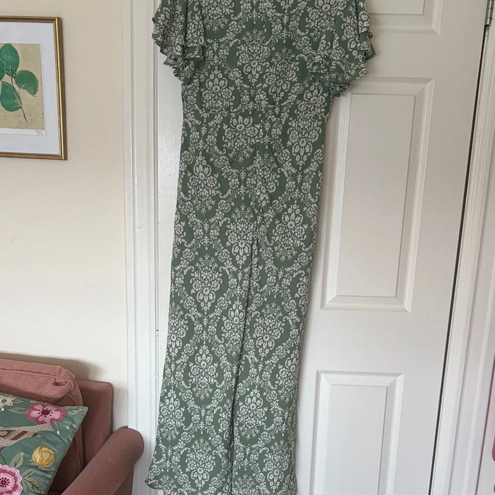 Abercrombie Green Floral Dress